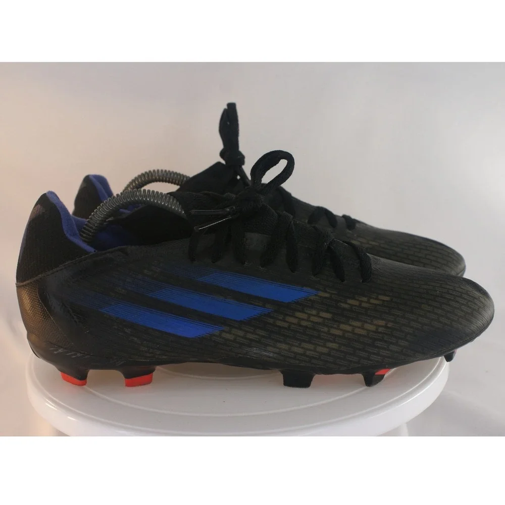 Adidas X Speedflow.3 FG Mens Soccer Cleats Black Blue FY3296 Size 9
